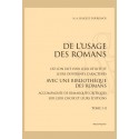 DE L'USAGE DES ROMANS