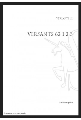 VERSANTS 62 2015 3 FASCICULES FRANÇAIS - ITALIEN - ESPAGNOL