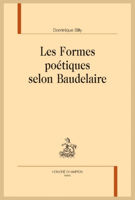 LES FORMES POÉTIQUES SELON BAUDELAIRE