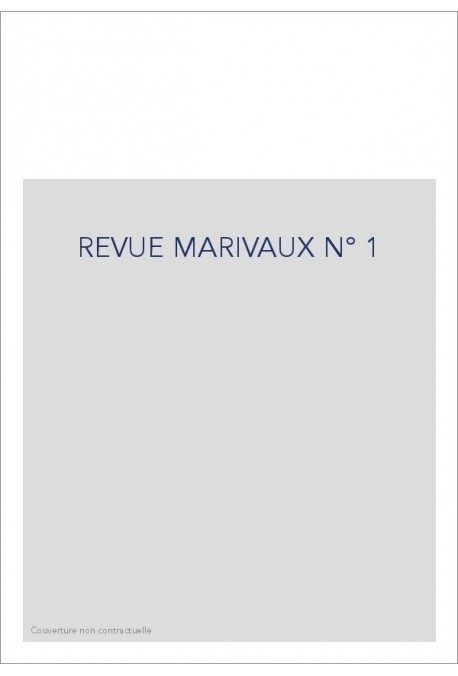 REVUE MARIVAUX N° 1