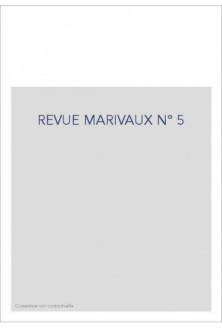 REVUE MARIVAUX N° 5