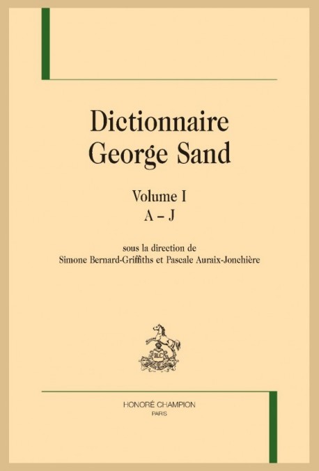 DICTIONNAIRE GEORGE SAND