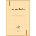 LIRE MONTHERLANT