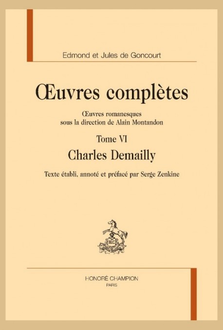 OEUVRES COMPLÈTES. TOME VI. CHARLES DEMAILLY