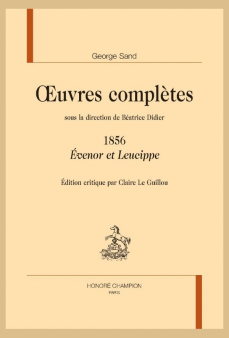 OEUVRES COMPLÈTES. 1856. ÉVENOR ET LEUCIPPE