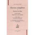 OEUVRES COMPLETES. TOME I. EUVRES EN RIME, PREMIERE PARTIE, NEUF LIVRES DES POEMES