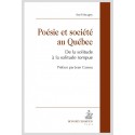 POÉSIE ET SOCIÉTÉ AU QUÉBEC