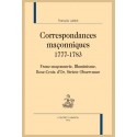 CORRESPONDANCES MAÇONNIQUES 1777 1783