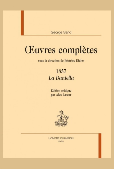OEUVRES COMPLÈTES. 1857 LA DANIELLA