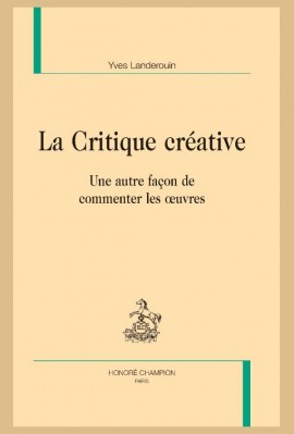 LA CRITIQUE CRÉATIVE