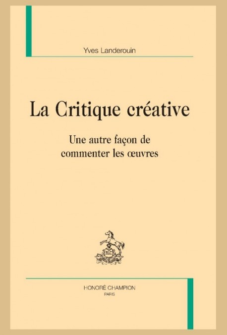 LA CRITIQUE CRÉATIVE