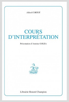 COURS D'INTERPRÉTATION