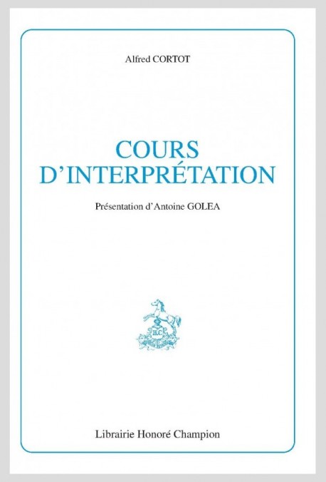 COURS D'INTERPRÉTATION