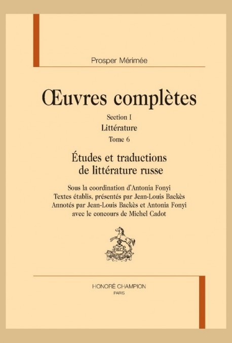 ÉTUDES ET TRADUCTIONS DE LITTÉRATURE RUSSE.