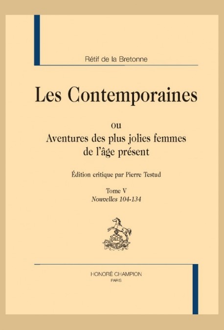 LES CONTEMPORAINES. TOME V. NOUVELLES 104-134