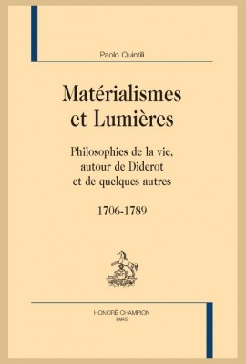 MATÉRIALISMES ET LUMIÈRES