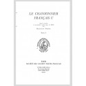LE CHANSONNIER FRANCAIS U, TOME 1.