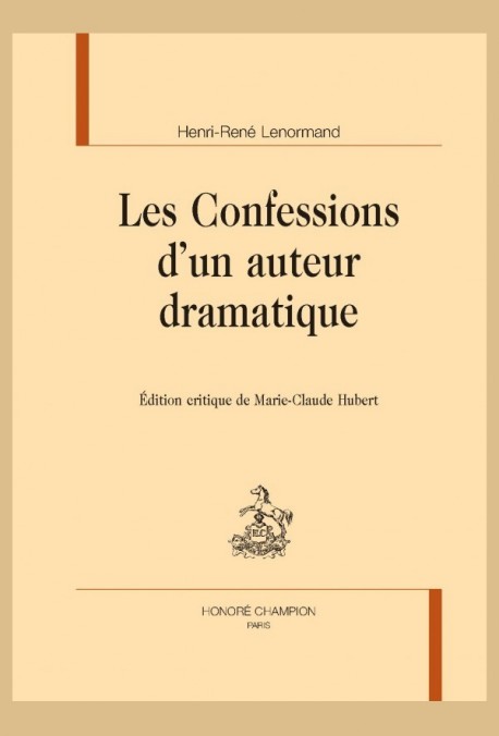 LES CONFESSIONS D'UN AUTEUR DRAMATIQUE