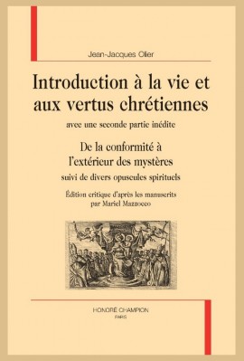 INTRODUCTION À LA VIE ET AUX VERTUS CHRÉTIENNES