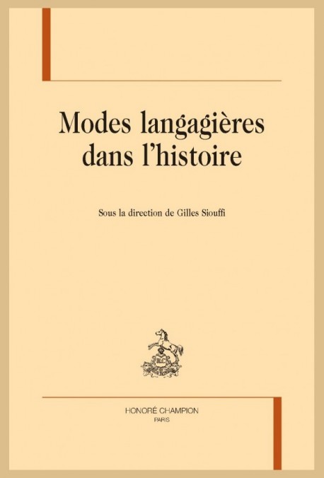 MODES LANGAGIÈRES DANS L'HISTOIRE