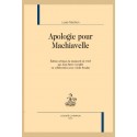 APOLOGIE POUR MACHIAVELLE