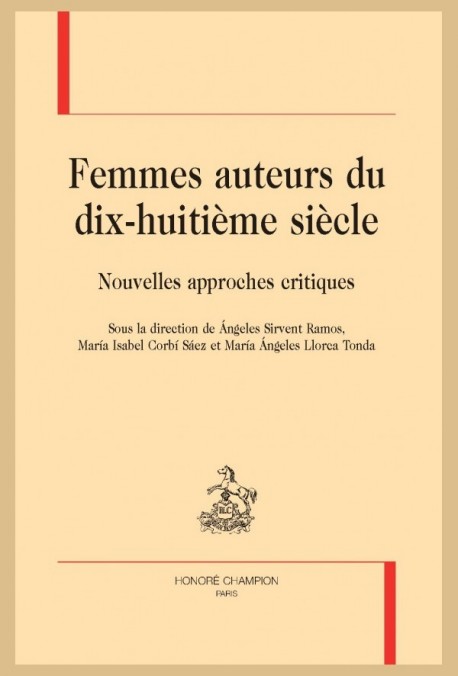 FEMMES AUTEURS DU DIX-HUITIÈME SIÈCLE