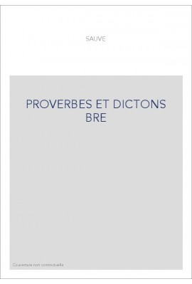 PROVERBES ET DICTONS BRE
