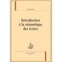 INTRODUCTION À LA SÉMANTIQUE DES TEXTES