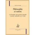 PHILOSOPHIE ET NATION