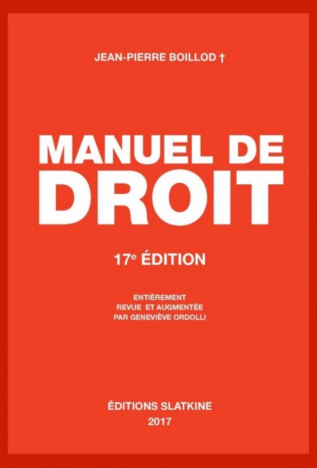 MANUEL DE DROIT