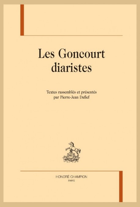 LES GONCOURT DIARISTES