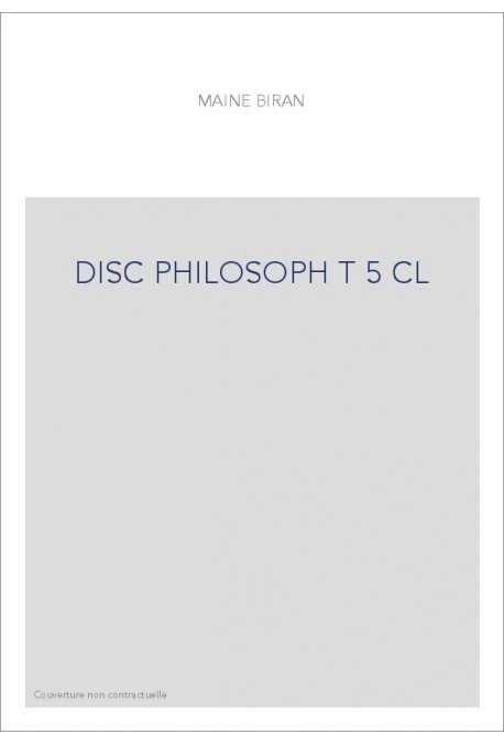 DISC PHILOSOPH T 5 CL
