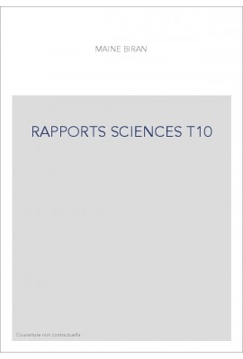 RAPPORTS SCIENCES T10