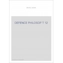 DEFENCE PHILOSOP T 12