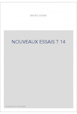 NOUVEAUX ESSAIS T 14