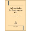 LA CONSTITUTION DES FRANCS-MAÇONS, 1723