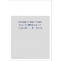REVUE D'HISTOIRE ECONOMIQUE ET SOCIALE T41(1963)