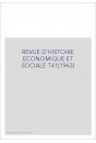REVUE D'HISTOIRE ECONOMIQUE ET SOCIALE T41(1963)