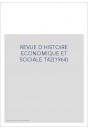 REVUE D'HISTOIRE ECONOMIQUE ET SOCIALE T42(1964)