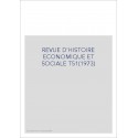REVUE D'HISTOIRE ECONOMIQUE ET SOCIALE T51(1973)