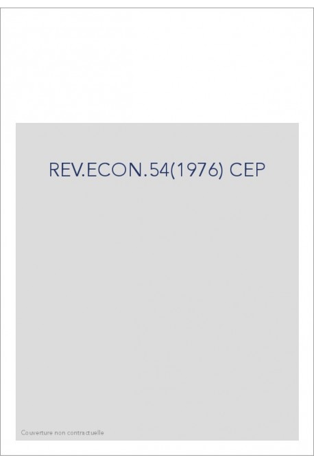 REV.ECON.54(1976) CEP