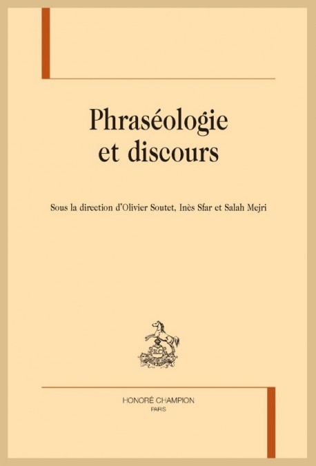 PHRASÉOLOGIE ET DISCOURS