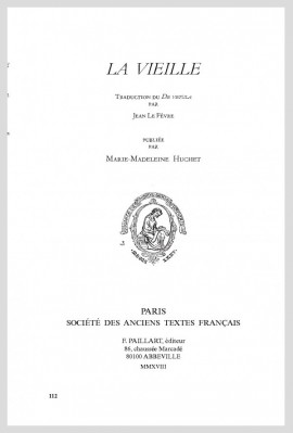LA VIEILLE, TRADUCTION DU DE VETULA