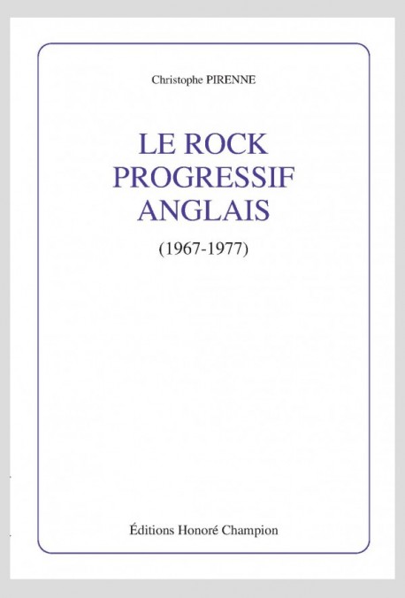 LE ROCK PROGRESSIF ANGLAIS 1967 1977