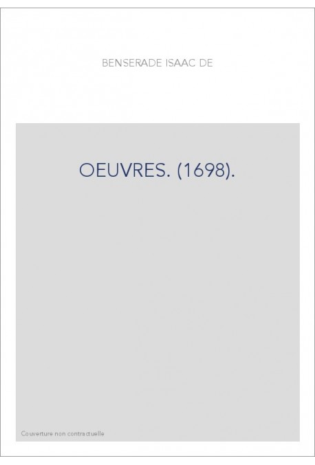 OEUVRES. (1698).