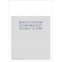 REVUE D'HISTOIRE ECONOMIQUE ET SOCIALE T2 (1909)