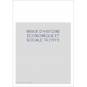 REVUE D'HISTOIRE ECONOMIQUE ET SOCIALE T4 (1911)