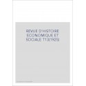 REVUE D'HISTOIRE ECONOMIQUE ET SOCIALE T13(1925)