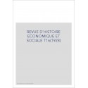REVUE D'HISTOIRE ECONOMIQUE ET SOCIALE T16(1928)
