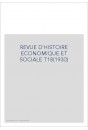 REVUE D'HISTOIRE ECONOMIQUE ET SOCIALE T18(1930)